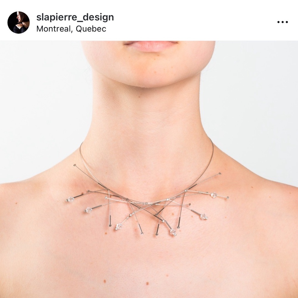 Stephanie Lapierre x Cirque du Soleil Necklace with Crystal Pendant, RARE - Picture 8 of 9